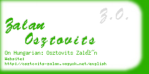 zalan osztovits business card